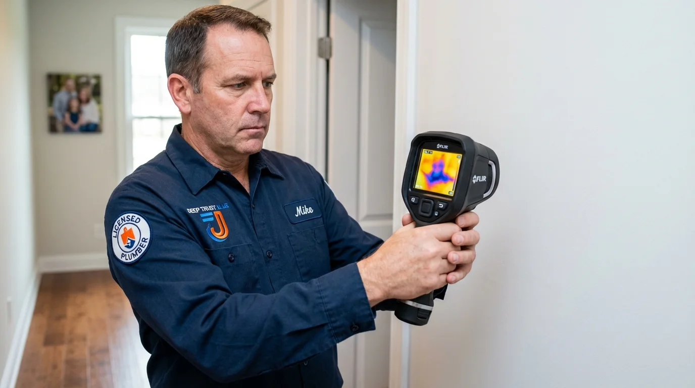 Thermal imaging leak detection by Johns Plumbing LLC in Byram